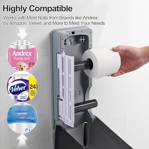 Pollock Commercial Twin Jumbo Toilet Tissue Dispenser - color: Blk-5022-b