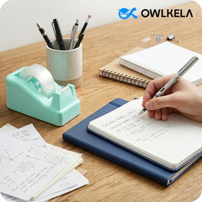 OWLKELA Lightweight Desktop Tape Dispenser, Green, 1 Pack - color: Green, size: 1 Pcs