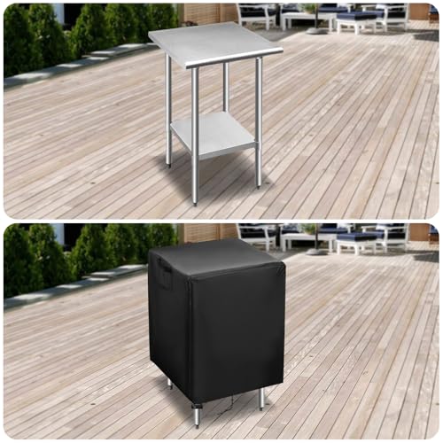 Outdoor Table Cover for 30 Inch Patio Prep Table Furniture - size: 30" x 30" x 35"