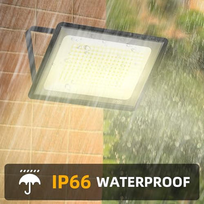 200W LED Flood Lights 2 Pack, 3000K Warm White Security Lights, Outdoor IP66 Waterproof, Backyard Garden Garage - size: 200w_2pack