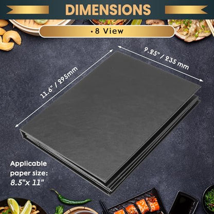 6 Pack 8 View Menu Holder Menu Covers 8.5" x 11" - size: 8 View