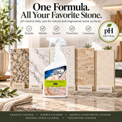 Granite Plus 2-in-1 Cleaner & Sealer for Granite & Quartz Counters, 32 oz - size: 32 Fl Oz (Pack of 1)