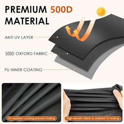 Deep Fryer Cover Compatible with Vevor Commercial Deep Fryer Single, 500D Waterproof Electric Fryers Cover with Adjustable Drawstring, 11.4" L x 20.7" W x 14" H - size: Single Fryer - 11.4" L x 20.7" W x 14" H