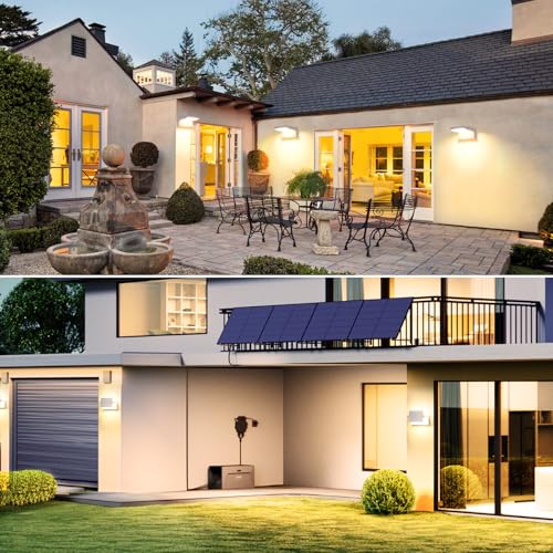3Pack Outdoor LED Wall Light 40W White Flood Lights 350°Rotation - color: 3/40w/3000k/White