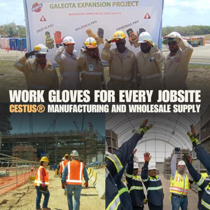 Cestus 3219, Goatskin Leather Impact Gloves, ANSI A5 Cut Resistant - size: Medium