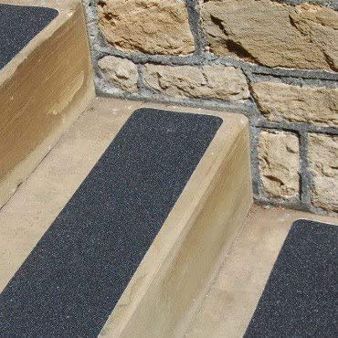 Non-Slip Stair Treads (5 Pack) for Indoor & Outdoor Steps – Anti-Slip Pre-Cut Adhesive Grip Tape to Increase Slip Resistance on Stair Nosing & Edges - size: 5 Pack