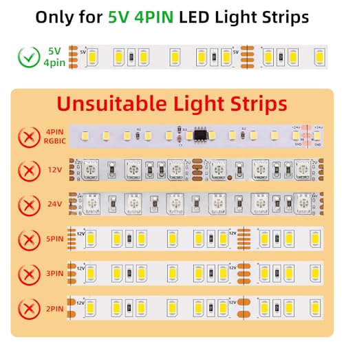 RGBZONE 5V USB RGB LED Controller, IR Wireless Remote Control - style: 4PIN-IR