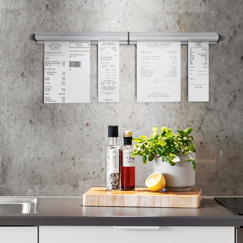 Ticket Holder for Restaurant, 16/18/24/28/30" Ticket Check Rack Restaurant Order Receipt Holder Ticket Rail Display Slide Ticket Rack for Commercial Kitchen Cafes Pubs Bars (18 Inch) - size: 18 Inch