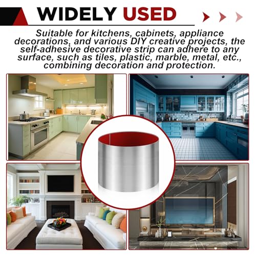 1 Pack 8 x 34 Inch Stainless Steel Kick Plate, Silver - color: Silver, size: 8 x 34 Inch