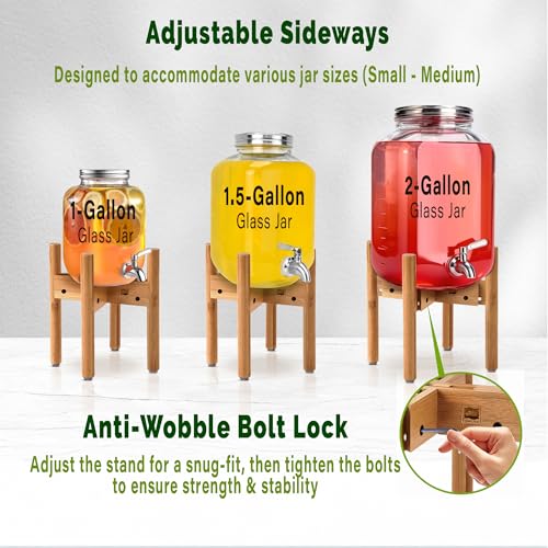 ZPirates Drink Dispenser Stand - Adjustable, Medium