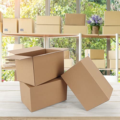 CRUGLA 40 Packs 10x6x6 Shipping Boxes, Brown Mailing Boxes - size: 10x6x6 Inch