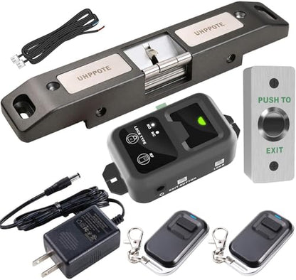 UHPPOTE Emergency Electric Strike Lock with Wireless Remote Control System