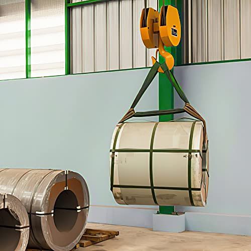 ATERET Twisted Eye Polyester Lift Sling I 1" x 6 feet I Heavy Duty Lifting Web Sling I (1" x 6') - size: 1" x 6'