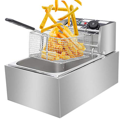 10QT Electric Deep Fryer for Chicken, Fries, and Onion Rings, Family Size