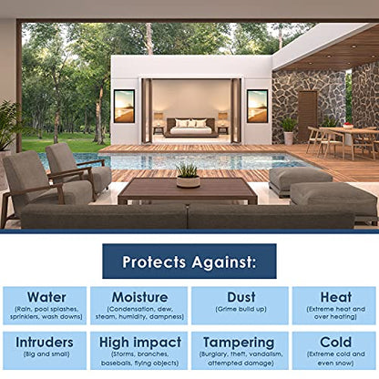 The TV Shield PRO Portrait 60-65" Outdoor TV Enclosure Anti-Glare - size: 60-65"