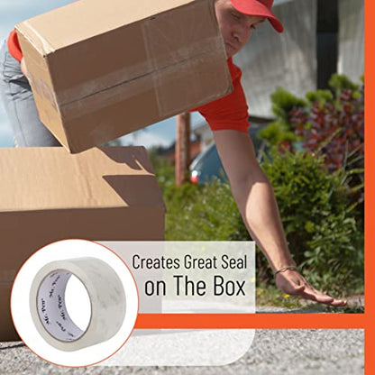 Mr. Pen- Packing Tape, 18 Pack, 2” Wide, 60 Yards, Clear - size: 2” Wide, 60 Yards, 1.9 mil