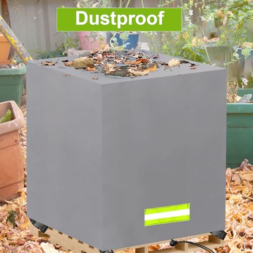 Pallet Covers Heavy Duty Waterproof Box Tarp Outdoor Pallet Bag Cover - size: 48"x48"x60"