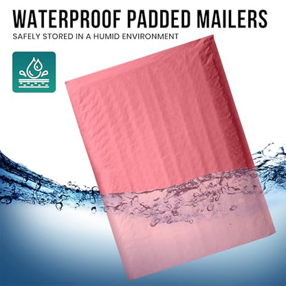 Levex - #0 6" x 10" [100 Pack] Pink Poly Bubble Mailers, Padded Envelope Mailers, Packing Envelope & Mailing Bags for Shipping - color: Pink, size: #0 - (6" x 10")