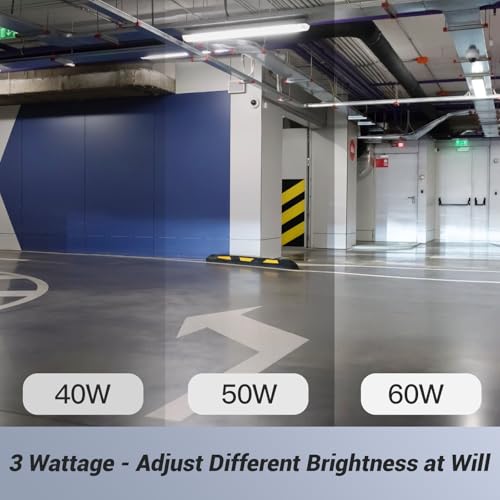 JTT 4FT LED Vapor Tight Light Fixture 60W/50W/40W Options 0-10V - 1Pack - size: 4FT (1-Pack)
