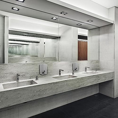 Wall Mounted Commercial Soap Dispenser Bathroom, Vertical Brushed - color: Vertical Brushed