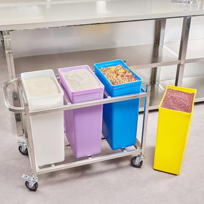 Restaurantware 10 gal Yellow Plastic Cup Ingredient Bin - color: Yellow