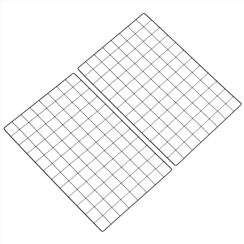 PATIKIL 24"x16" Wire Grid Panel, 2 Pack Board Photo Pictures Memo Display Grid Panels Hanging Organizer Wall Decorative Panel for Home Office Wedding, Black - color: Black, size: 24x16 Inch