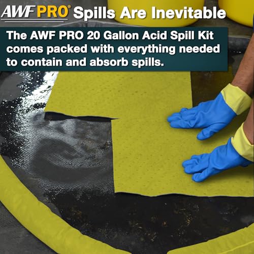 AWF PRO 20 Gallon Hazmat Spill Kit, 59 Pieces - size: Hazmat Spill Kit