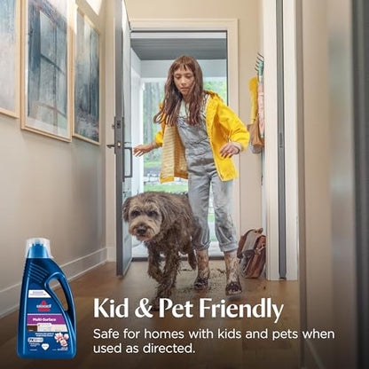 Bissell Multi-Surface Solution, for use in CrossWave and Other Leading Hard Surface and Area Rug Cleaners, 80oz, Dissolves Dirt, Grime, and Tough Sticky Messes - size: 80 Fl Oz (Pack of 1)