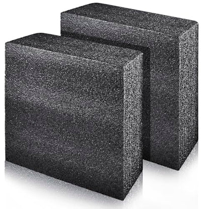 2 PCS Polyethylene Foam Block 12 x 10 x 3.5 In Black Packing Sheet,Thick Foam Padding Cuttable Foam Inserts for Crafts,Cases and Boxes Packing,Black