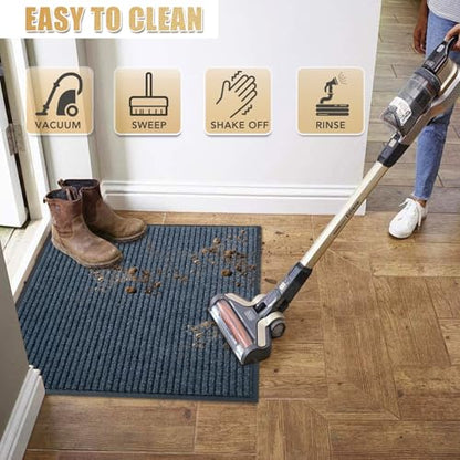 Front Door Mat, 2.7'x4'Indoor Outdoor Welcome Commercial Floor Mat - size: 32"x48"