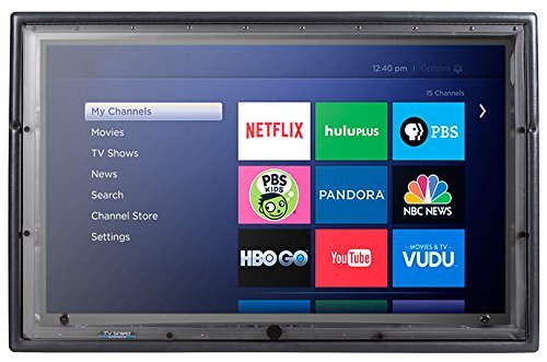 The TV Shield 36-43" Outdoor TV Enclosure + Anti-Glare - Weatherproof Cover - color: Anti-Glare, size: 36-43"