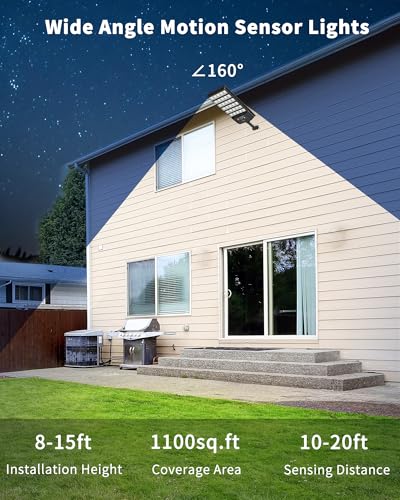Ofuray Solar Lights Outdoor, Dusk to Dawn Street Lights with Remote 4Pack