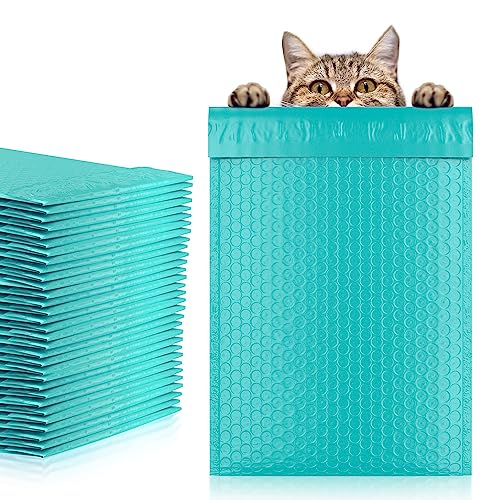 Poly Bubble Mailers, 6.5 x 9 Inch Teal Padded Mailers, Self Seal Shipping Envelopes, Lightweight Poly Mailer Bags, Waterproof Mailing Bags, Pack of 200 - color: Teal, size: 6.5" x 9" / 200 Pack