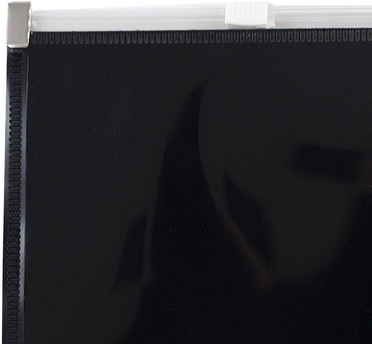 JAM PAPER Plastic Envelopes with Zip Closure - Letter Booklet - 9 3/4 x 13 - Black - 3/Pack - color: Black, size: Letter Size - 3 Pack