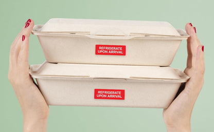 Refrigerate Upon Arrival Stickers 500 Labels per Roll 1"x3" by Sutter Signs - style: Refrigerate