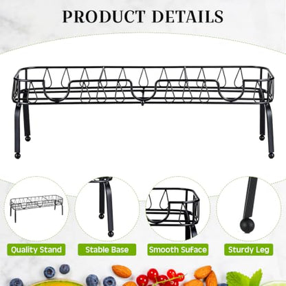 Blulu 3 Compartment Metal Drink Dispenser Stand, Black 2 Gallons Stand Only - color: Black, size: 3 Compartments, 2 Gallons