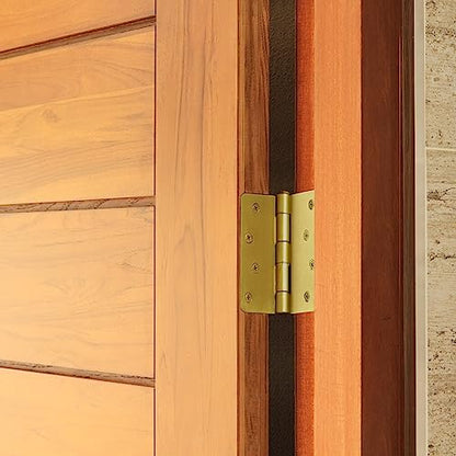 Design House Interior Door Hinge, 4", Satin Brass - color: Satin Brass