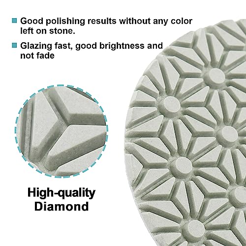 3 Step 4 Inch Diamond Polishing Pads, Step 2, 3 Pack