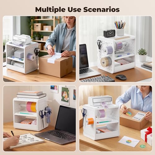 MUNBYN 4x6 Thermal Label Holder for Rolls and Fanfold Labels, ILH03