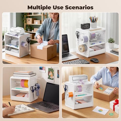 MUNBYN 4x6 Thermal Label Holder for Rolls and Fanfold Labels, ILH03