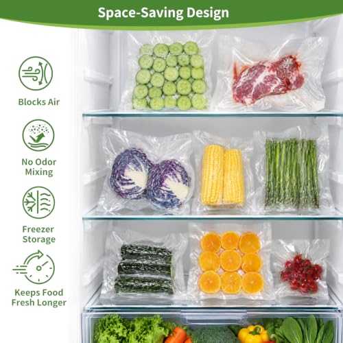 O2frepak 2Pack Vacuum Sealer Bags Rolls 11"x50' for Food Storage - size: 11" x 50' (2 Pack)