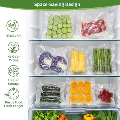 O2frepak 2Pack Vacuum Sealer Bags Rolls 11"x50' for Food Storage - size: 11" x 50' (2 Pack)