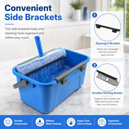 120“Professional Squeegee Window Cleaning Kit with Extension Pole - style: 120"Window Squeegee