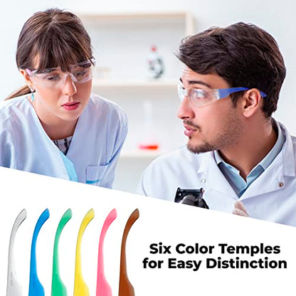 amoolo Blue Safety Glasses, ANSI Z87.1 Impact Resistant, 24 Pack, Adult - color: Blue, size: Adult's Size - 24 Pack
