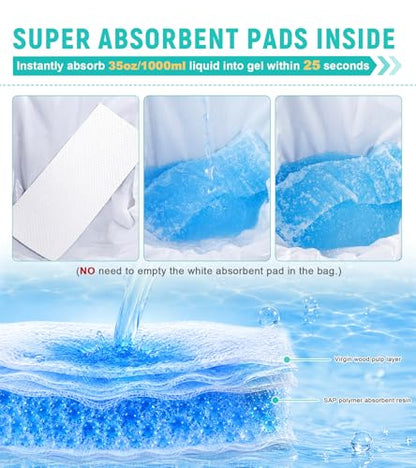 OUMEE 850ML Emergency Disposable Urinal Bags, 8/12/20/28 Pcs