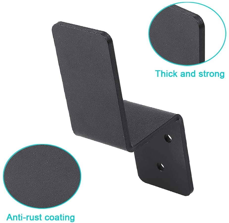 2x4 Door Barricade Brackets| Door Barricade Closed Bar Holder| Heavy Duty Metal Drop Open Bar Security Door Lock Bracket Fits 2x4 Boards|Sturdy and Effective Security Measure