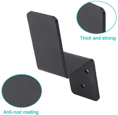 2x4 Door Barricade Brackets| Door Barricade Closed Bar Holder| Heavy Duty Metal Drop Open Bar Security Door Lock Bracket Fits 2x4 Boards|Sturdy and Effective Security Measure