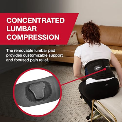 MUELLER Sports Medicine Lumbar Back Brace with Removable Pad, Ideal for Upper and Lower Back Pain, Relief & Support for Men and Women, Strains, Sciatica, Scoliosis - size: Plus Size