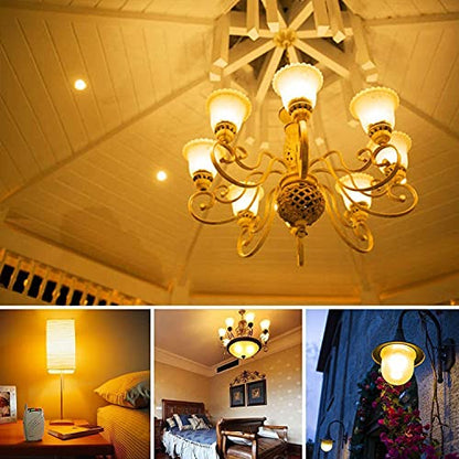 E12 LED Corn Bulbs, 15W, 3000K Warm White, 1500LM, Small Edison Screw Bulbs, 120W Incandescent Equivalent, Pack of 4 - color: E12 Warm White