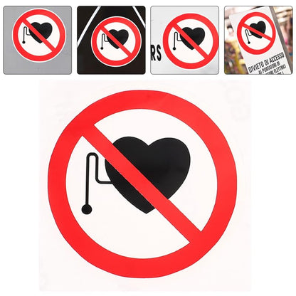 Fomiyes Warning Label Stickers Self Adhesive Vinyl Safety Warning Sign Stickers